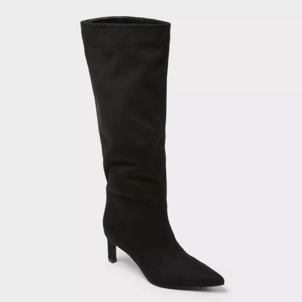 A New Day Justice Mid Calf Boots Black Size 8 New With Tags